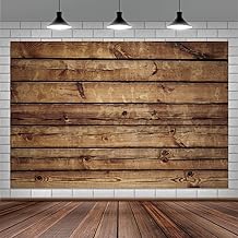 7x5FT Wood Backdrop Rustic Wood Wall Brown Vintage Wooden Board Photography Background Newborn Baby Shower Birthday Party Cake Table Decorations Banner Photo Booth Props