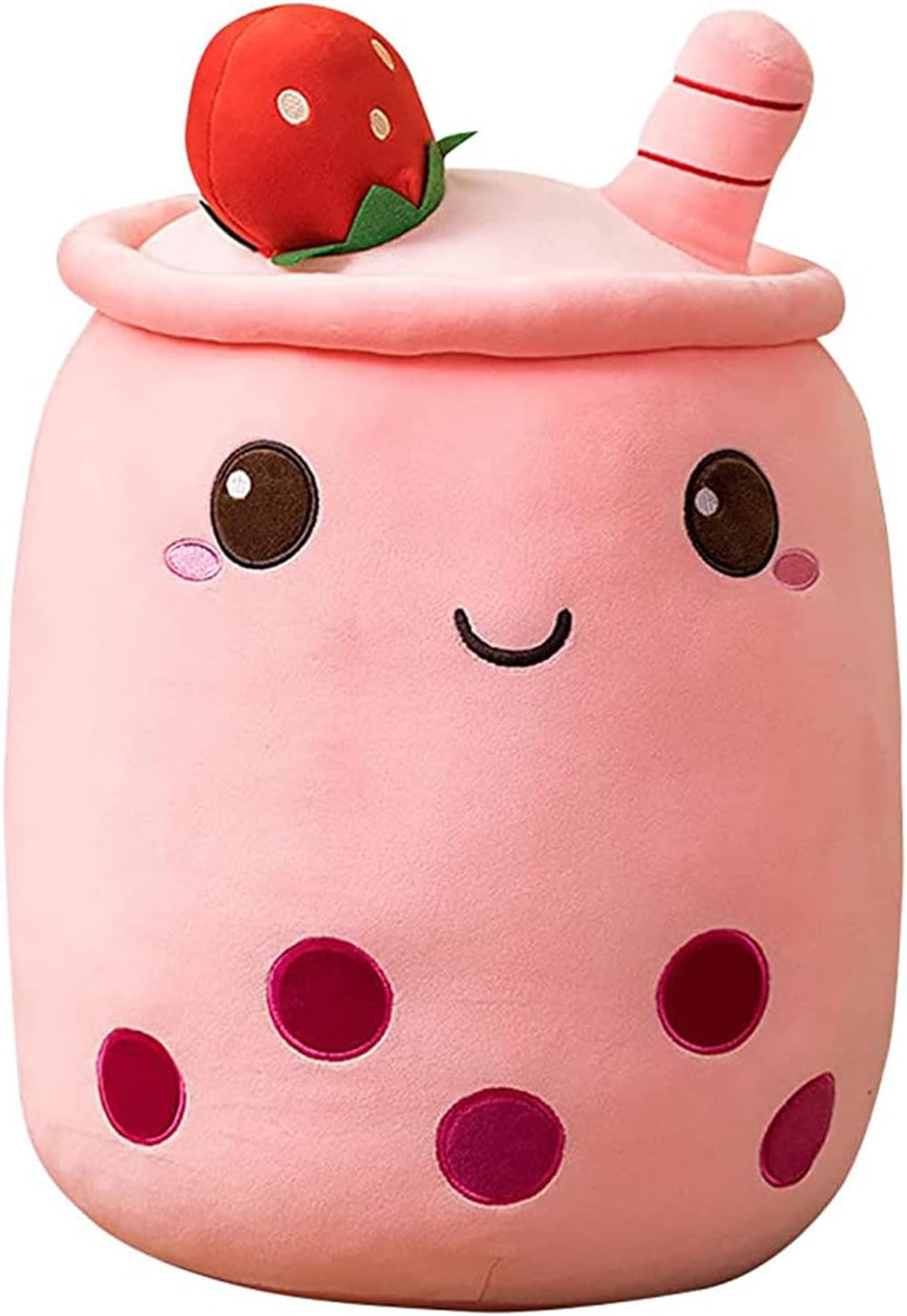 BoBa Plushie, Bubble Tea Plushi, Fruit Plush Pillow Ice Cream Plush Pillow Cushion Stuffed Animal Pillow Skin-friendly Comfortable Cushion Cuddle Hugging Pillow, Fluffy Toy Pillow Milk Tea Cushion-0