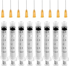 15 Pcs Syringe 3ml, Syringe With Needle, Plastic Syringe, Reusable Fodder Syringes, Collection Syringe, Ink Filling Syringe, Syringes For Lab, Glue, Industrial, Scientific Labs