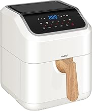 VonShef Air Fryer 5L - Large Family Size, Rapid Air Technology, 10-In-1, Digital LED Display, Nordic Design, 60 Minute Timer, Dishwasher-Safe Basket, Healthy Oil-Free & Low Fat Cooking - Fika Range