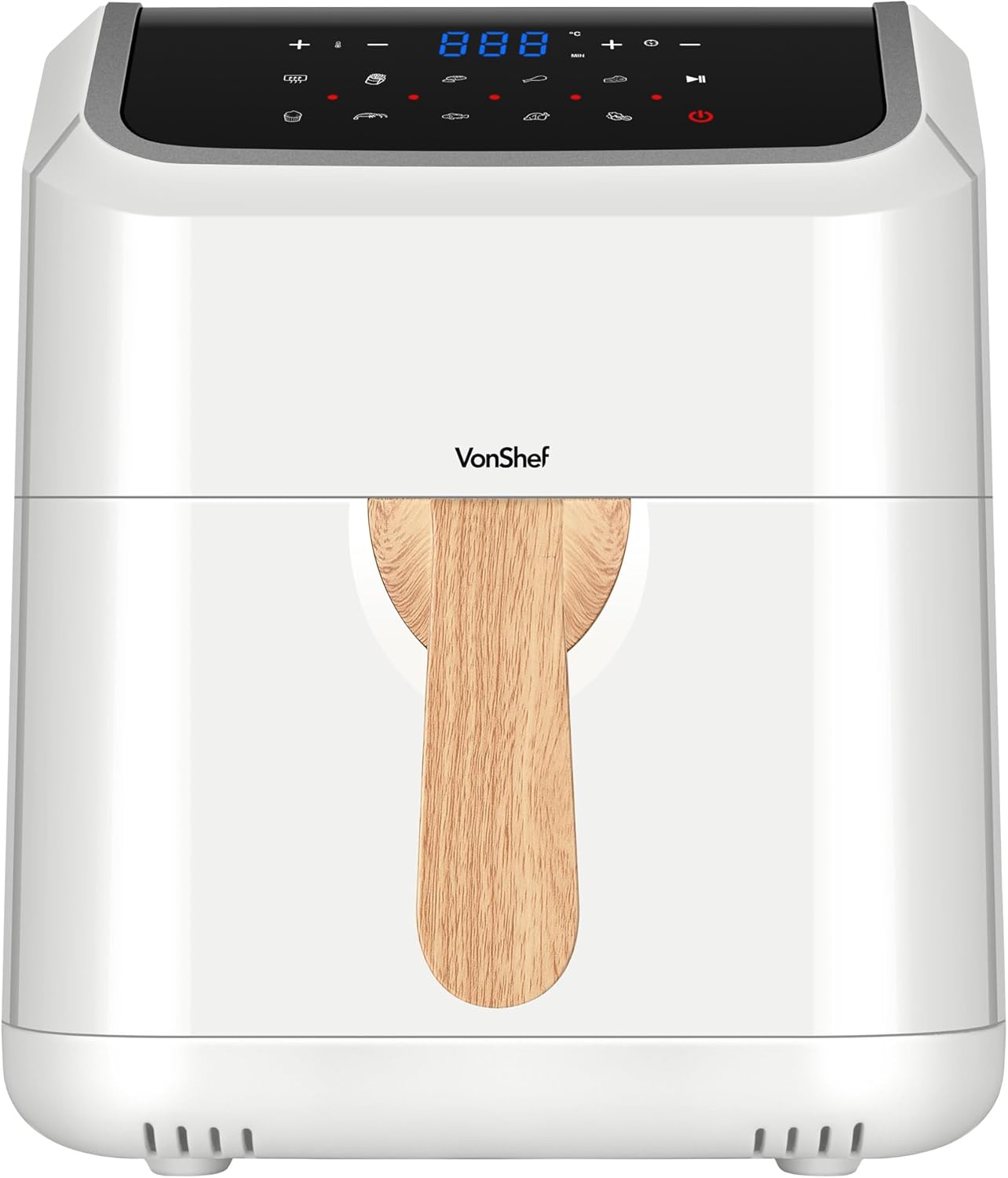 VonShef Air Fryer 5L - Large Family Size, Rapid Air Technology, 10-In-1, Digital LED Display, Nordic Design, 60 Minute Timer, Dishwasher-Safe Basket, Healthy Oil-Free & Low Fat Cooking - Fika Range-7