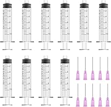 10Pcs Syringe 10ml, Syringe With Needle, Plastic Syringe, Reusable Fodder Syringes, Collection Syringe, Ink Filling Syringe, Syringes For Lab, Glue, Industrial, Scientific Labs