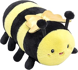 TONGSONG Cute Bumble bee Stuffed Animals Honey bee Plush Doll Yellow Bee Toys for Kids Plushies Bumblebee Stuffed Hugging Honeybee Pillow Throw Gift for Kids or Lovers (30cm)