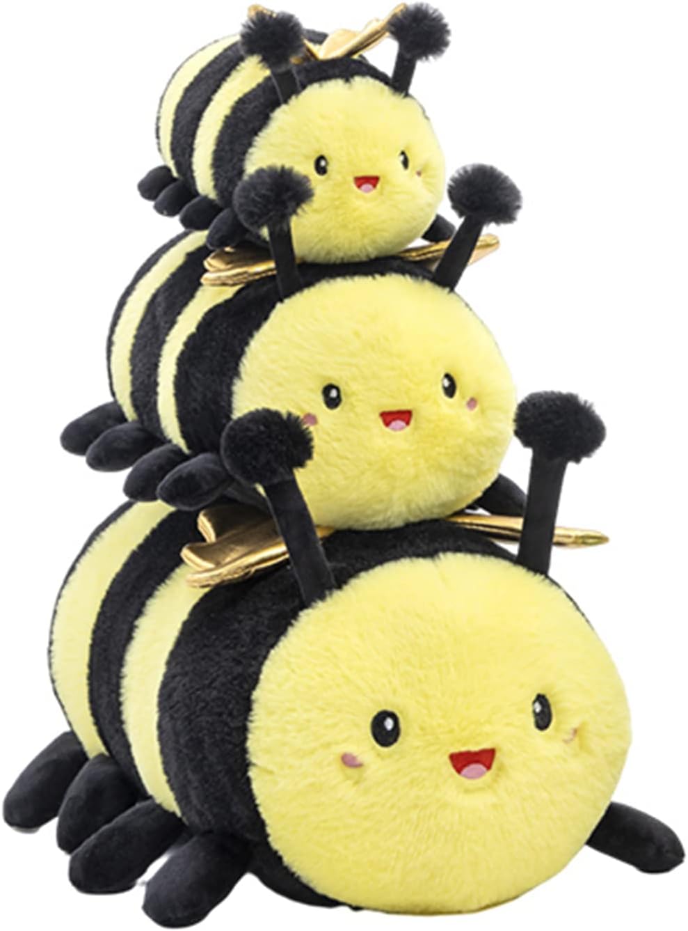 TONGSONG Cute Bumble bee Stuffed Animals Honey bee Plush Doll Yellow Bee Toys for Kids Plushies Bumblebee Stuffed Hugging Honeybee Pillow Throw Gift for Kids or Lovers (30cm)-8