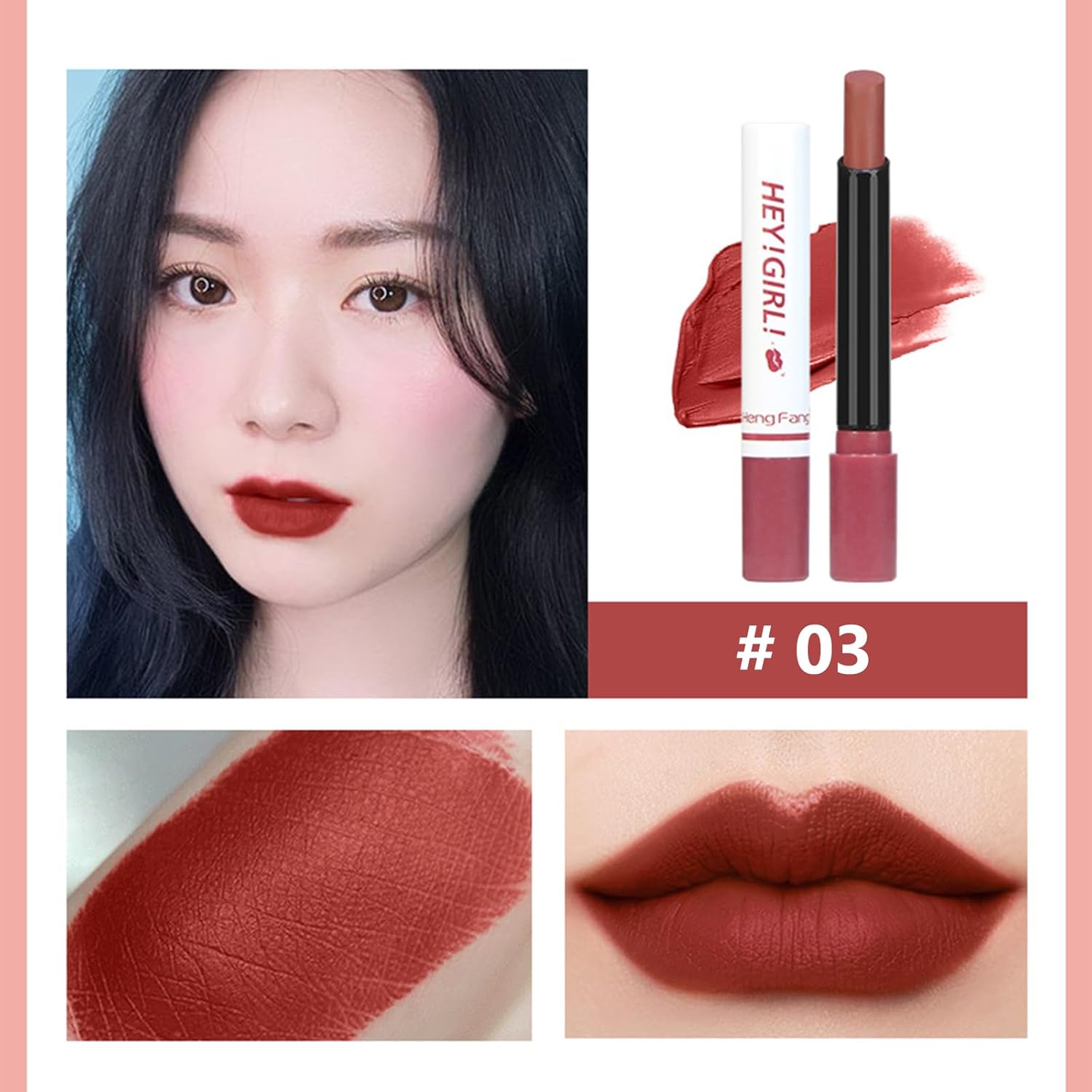 Lipstick Sets, Semi-matte Long Lasting Lipstick Moisturizing Lip Stick, 4 Pcs Red Pink Smoke Tube Highly Pigmented Smooth Lipsticks No Easily Fade Lipsticks For Women & Girls-6