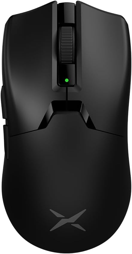 DeLUX M800Ultra Wireless Gaming Mouse, 55g Lightweight, Nordic 52840 MCU, 1000Hz Polling Rate, PAW3395 Sensor 26000DPI, Up to 120 Hrs Battery Life, Tri-Mode, Huano Switches (Black - 600mAh)-0