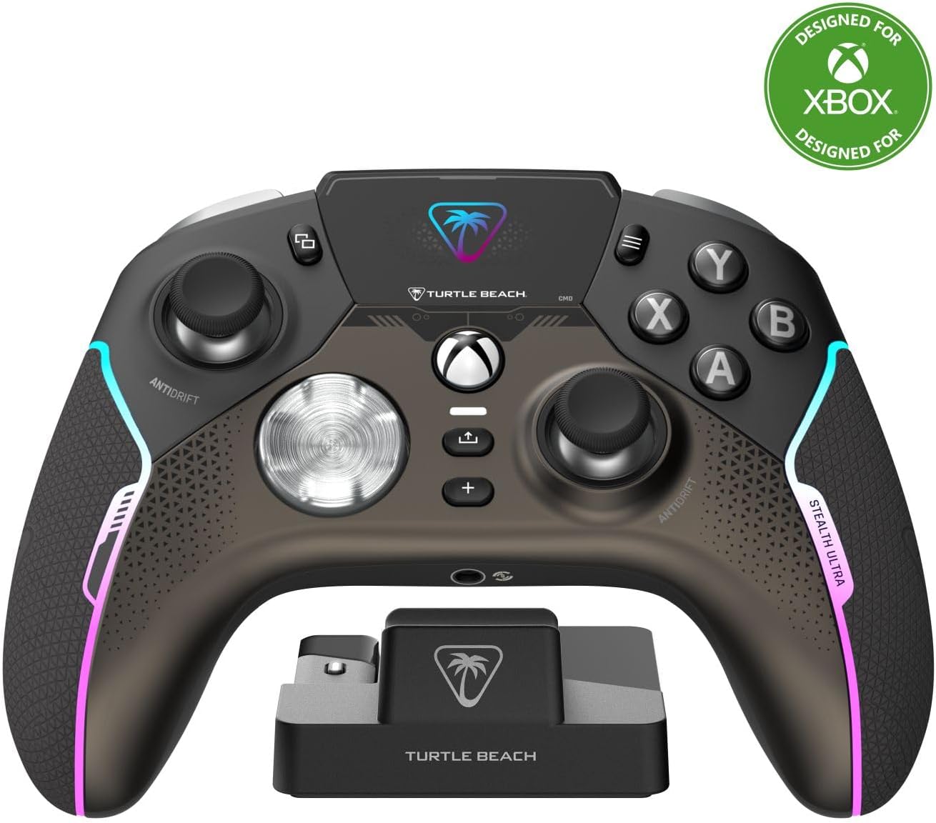 Turtle Beach Stealth Ultra Wireless High Performance Gaming Controller with Rapid Charge Dock, Adjustable Triggers and Command Display for Xbox Series X|S, Xbox One & PC [Officially Licensed for Xbox]-0