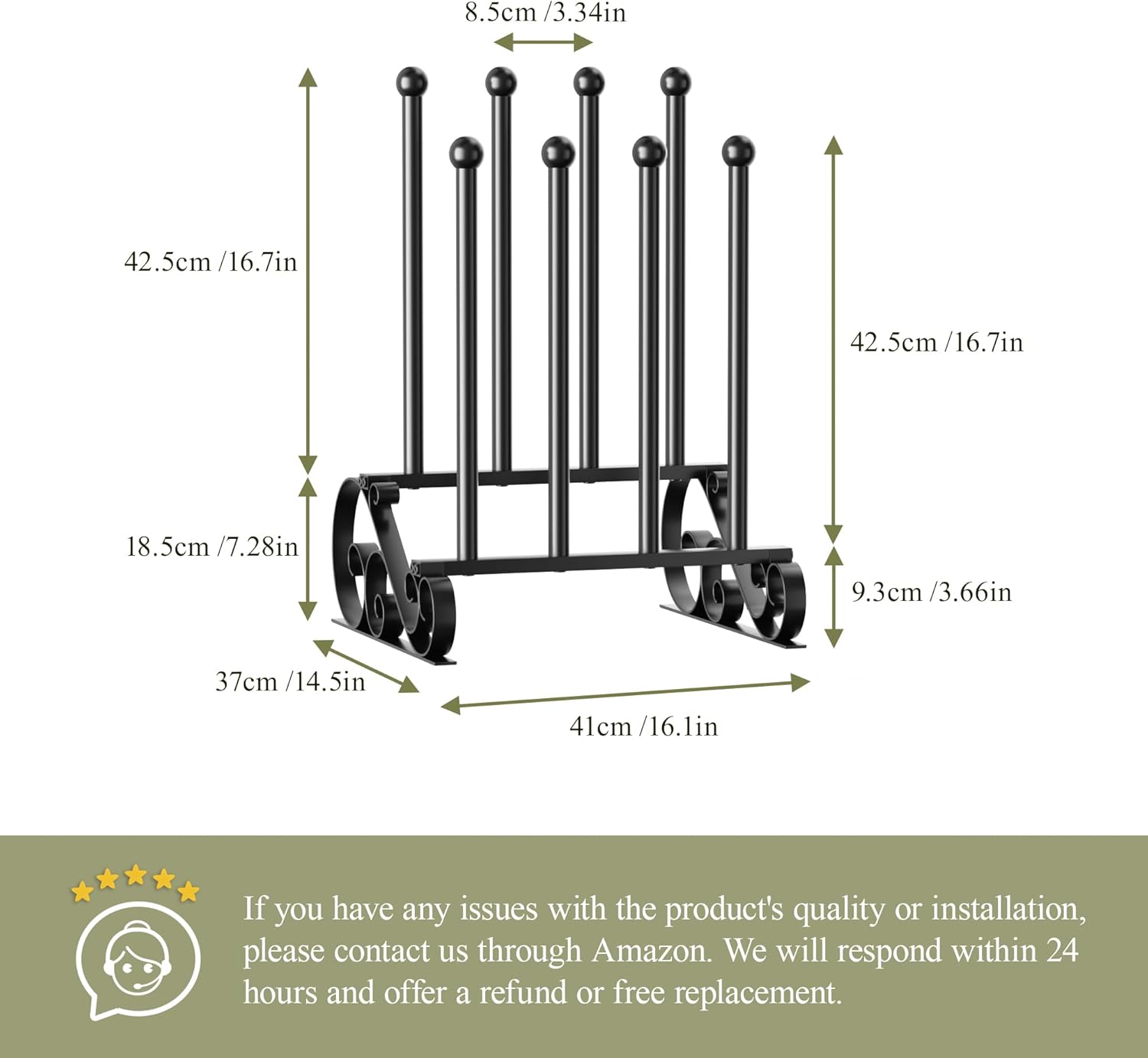 niffgaff Free Standing Shoe Racks - Black Metal Shoe Organizer for Boots (Small)-1