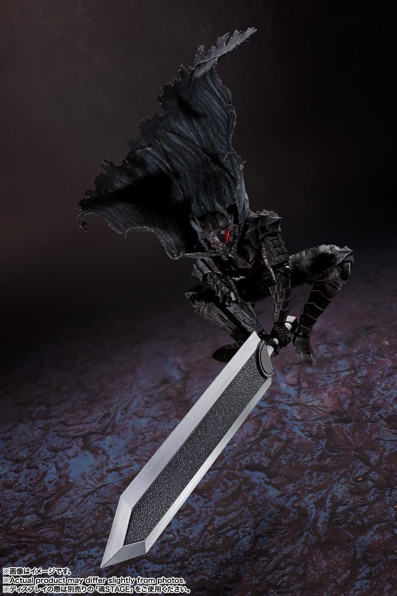 TAMASHII NATIONS S.H. Figuarts Berserk Guts (Berserk Armor) - Passionate - Approx. 6.3 inches (160 mm), ABS, PVC & Fabric, Pre-painted Action Figure-13