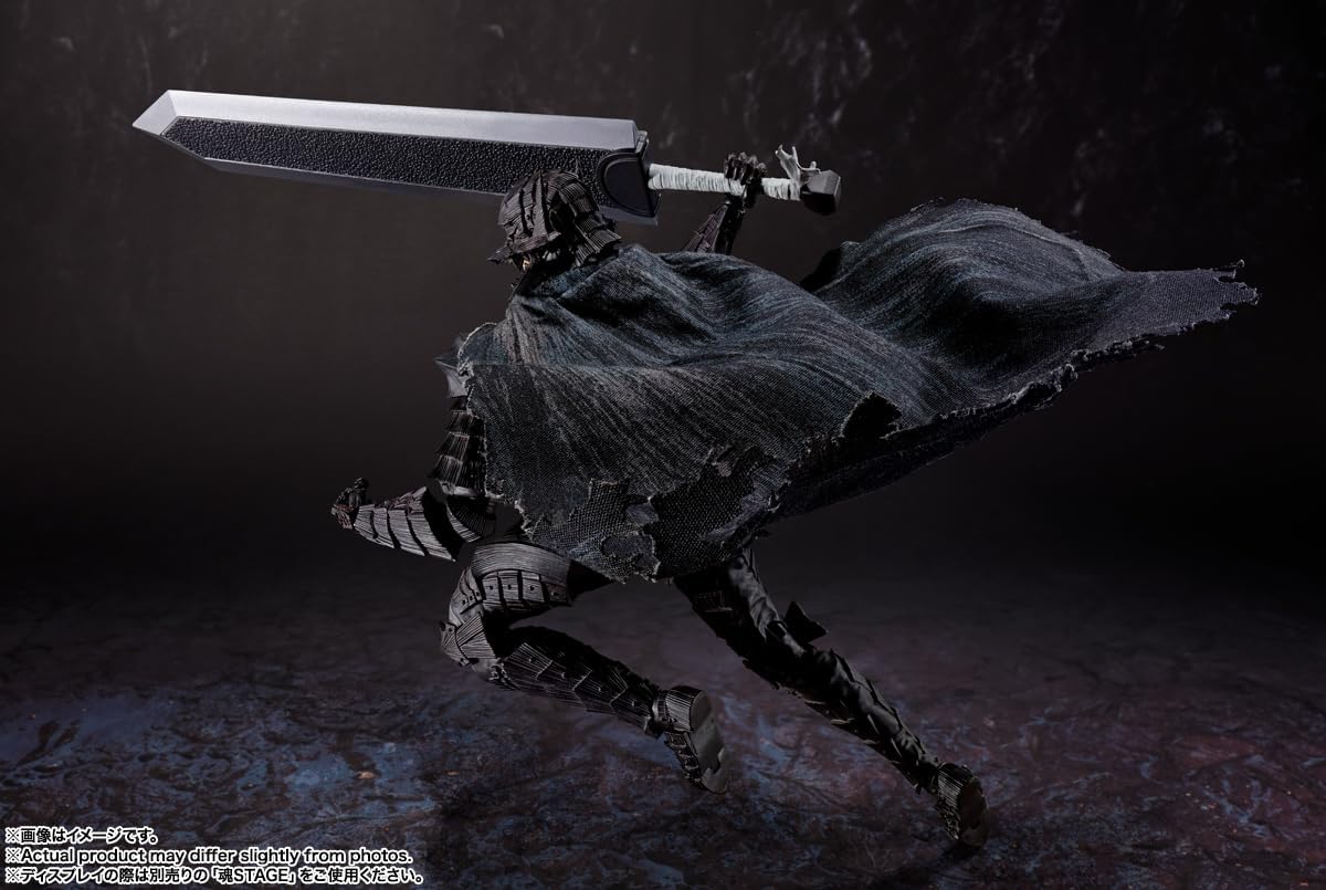 TAMASHII NATIONS S.H. Figuarts Berserk Guts (Berserk Armor) - Passionate - Approx. 6.3 inches (160 mm), ABS, PVC & Fabric, Pre-painted Action Figure-16