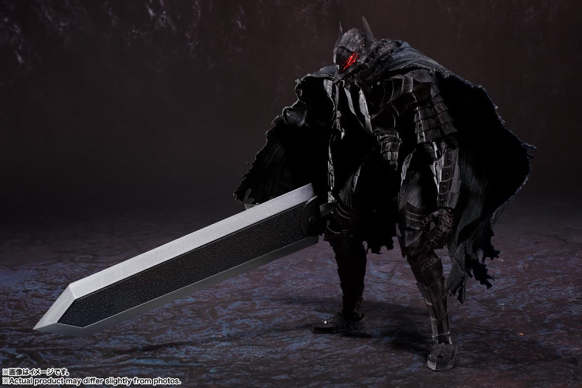 TAMASHII NATIONS S.H. Figuarts Berserk Guts (Berserk Armor) - Passionate - Approx. 6.3 inches (160 mm), ABS, PVC & Fabric, Pre-painted Action Figure-4