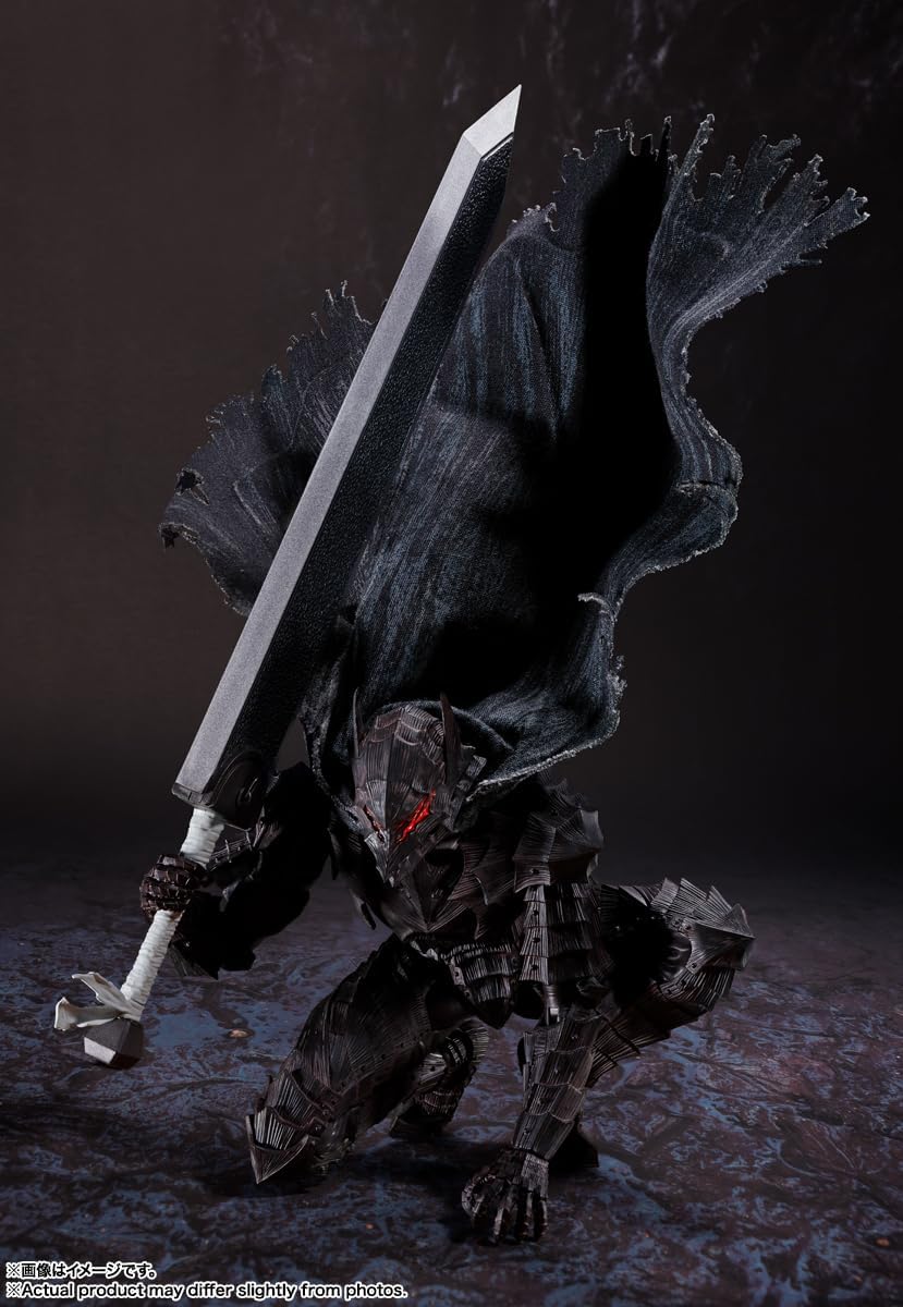 TAMASHII NATIONS S.H. Figuarts Berserk Guts (Berserk Armor) - Passionate - Approx. 6.3 inches (160 mm), ABS, PVC & Fabric, Pre-painted Action Figure-8