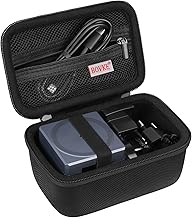 BOVKE Carrying Case for Anker 3-in-1 Cube Charger 15W Max Fast Charging Foldable Wireless Charger, Extra Space for Charger Adaptor, Cables, Black