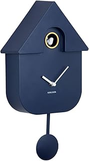 Karlsson Present Time Modern Cuckoo Clock, Multicolored, 27,5 x 27,5 x 5