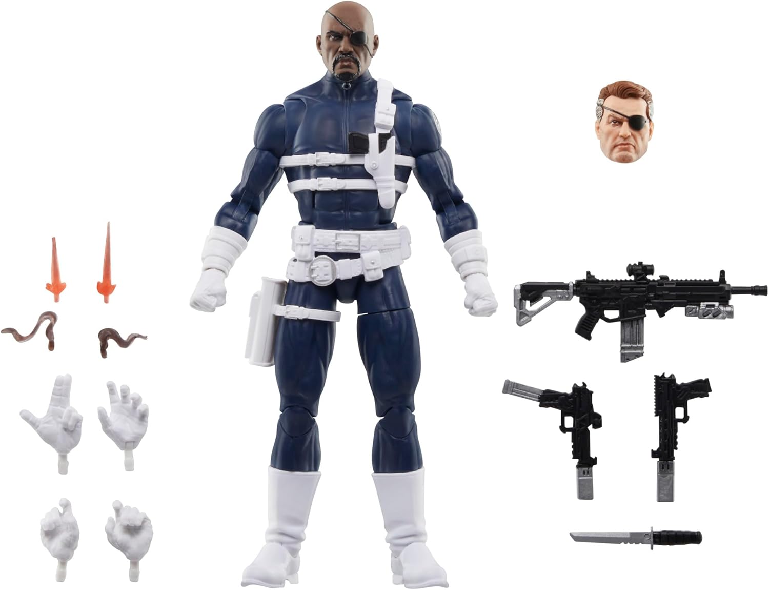 Marvel Legends Series S.H.I.E.L.D. Nick Fury Jr., Sharon Carter, and Dum Dum Dugan Action Figures-4