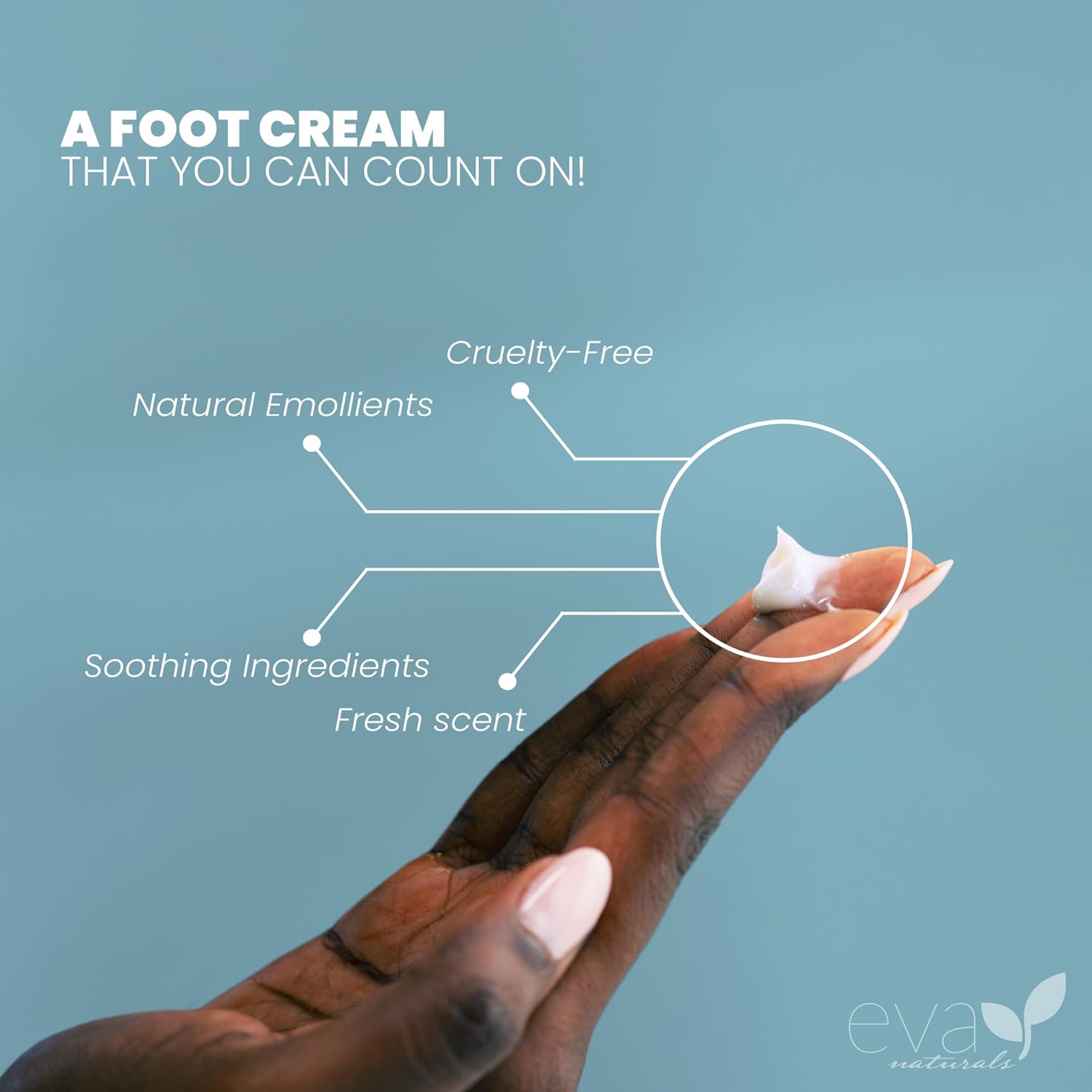 Tea Tree Foot Cream - Soothing Foot Cream for Dry Cracked Feet With Tea Tree Oil, Peppermint, Menthol and Spearmint - Eliminate Odor - Intense Moisturizing Foot Cream For Dry Cracked Heels (113g)-4