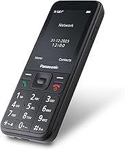 Panasonic KX-TF200 Mobile Phone, Dual-Band GSM 900/1800 MHz, 2.4" TFT Colour LCD, 0.3MP Camera, MP3 Player & FM Radio, 1000 mAh Li-Ion Battery, Hearing Aid Compatible, Single SIM Card, Black