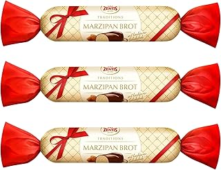 Zentis Chocolate Marzipan Bar 100g (3 Pack Bundle)