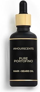 Neroli Portofino Hair + Beard Oil - Inspired Grooming Formula for Conditioning, Hydrating, Moisturising, Fresh & Healthy Soft Beard, 100% Alcohol & Vegan Free - Pure Portofino (30ml)