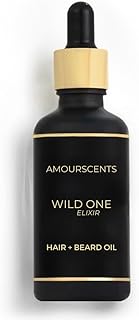 Sauvage Elixir Hair + Beard Oil - Inspired Grooming Formula for Conditioning, Hydrating, Moisturising, Fresh & Healthy Soft Beard, 100% Alcohol & Vegan Free - Wild One Elixir (30ml)