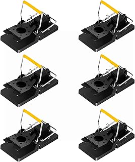 Mouse Traps That Work, Rodent Traps for Indoors Outdoors, Reusable Snap Trap High Sensitive Mice Catcher, Best Mice Traps That Kill Instantly, UK Mouse Control, 6 Pack