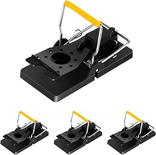 Aopaeoie Mouse Traps That Kill Instantly, Rodent Traps That Work for Indoors Outdoors, Reusable Snap Traps for Small Mice, High Sensitive Mouse Catcher, Mouse Kill Mouse Control, 4 Pack