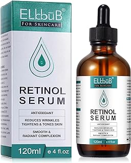 Retinol Serum - 120ml Retinol Liposome Delivery System with Hyaluronic Acid and Vitamin E, Aloe, Anti Aging Retinol Serum for Skin Repair, Fine Line and Wrinkles