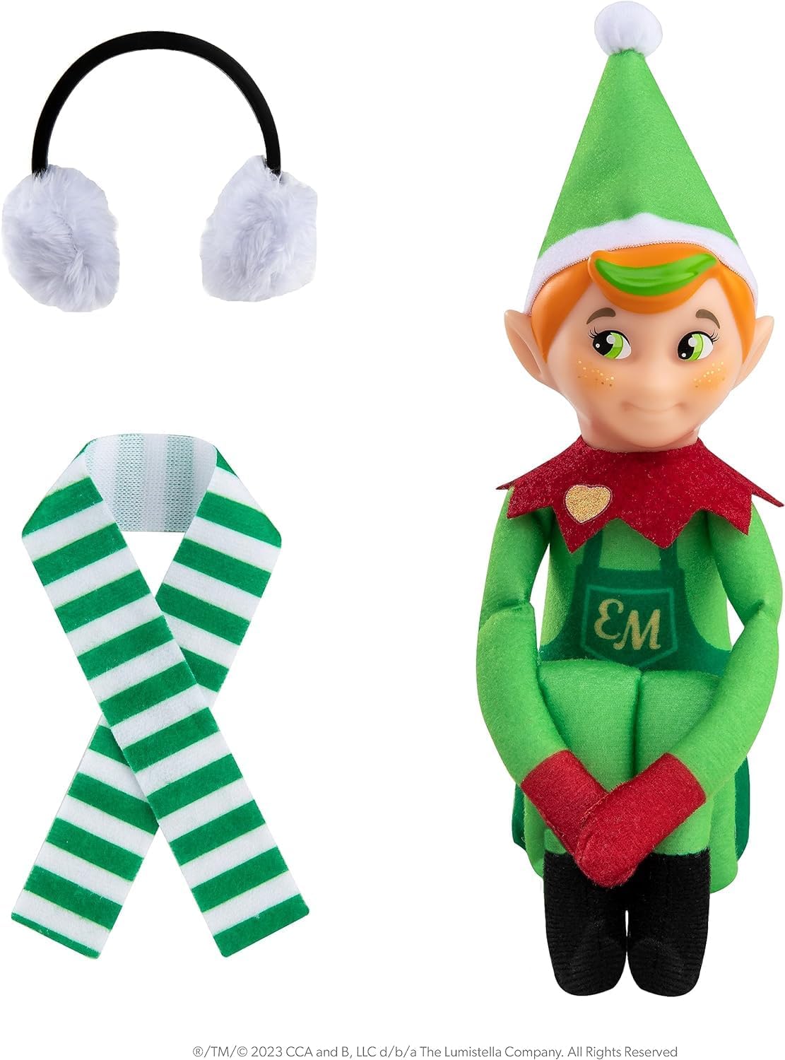 The Elf on the Shelf Elf Mates Enchanted Forest Cobbler - Cuddly, Cute and Adorable Deluxe Character with Added Value Scarf and Ear Muffs | make your Christmas truly magical with this Toy Elf-1