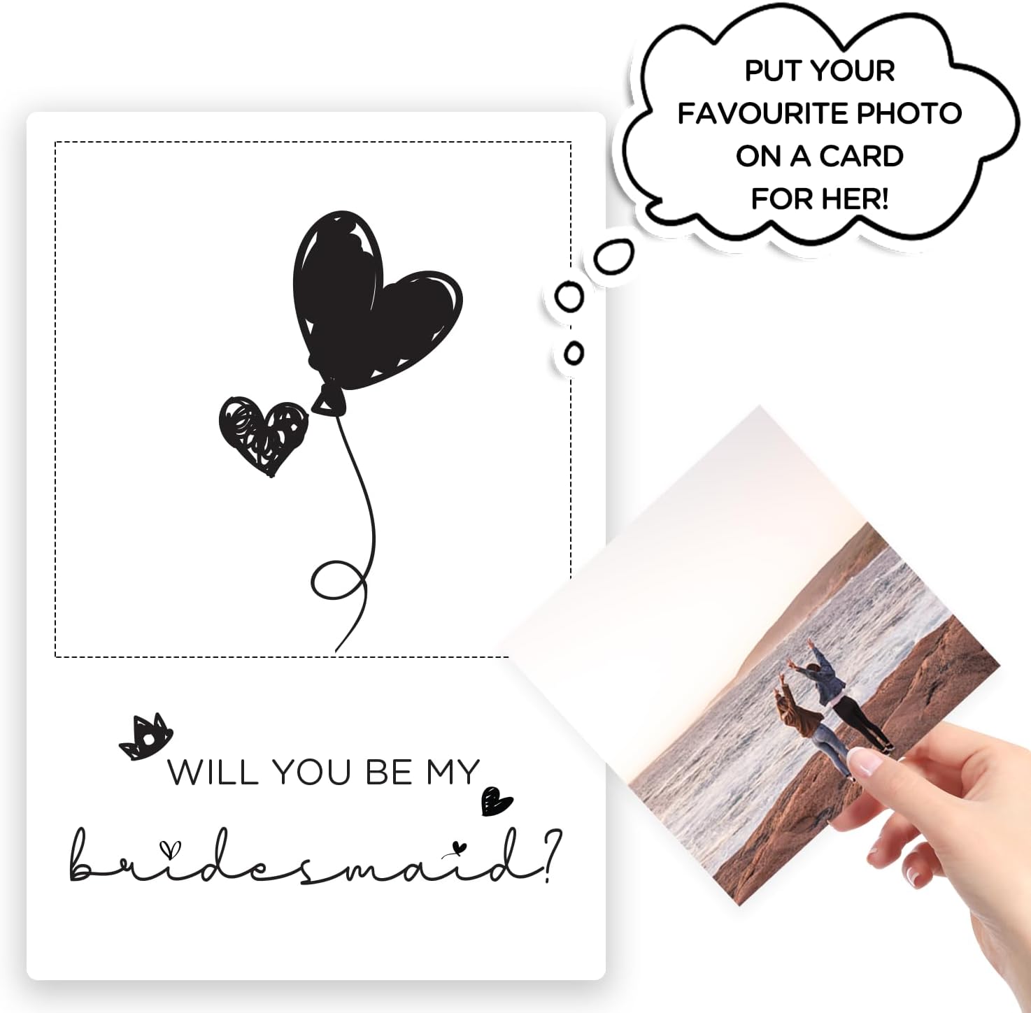 Joyfulmap 11 Bridesmaid Proposal Cards Set 8 Will You Be My Bridesmaid + 2 Will You Be My Maid of Honour + 1 Will You Be My Maid of Honour - Thoughtful Ask Bridesmaids Cards-3