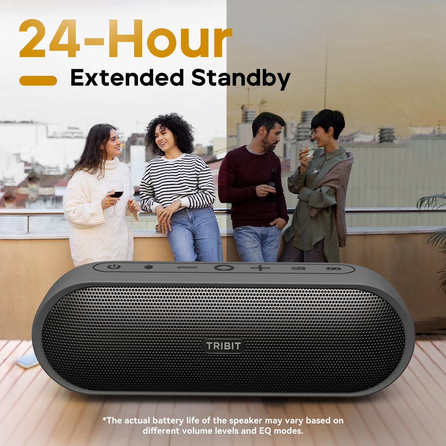 Tribit Portable Bluetooth Speaker XSound Plus 2,Wireless Speaker 30W with XBass,IPX7 Waterproof,24-Hour Playtime,Stereo Sound,Built-In Mic,Bluetooth 5.3 Speaker for Party,Car,Travel-2