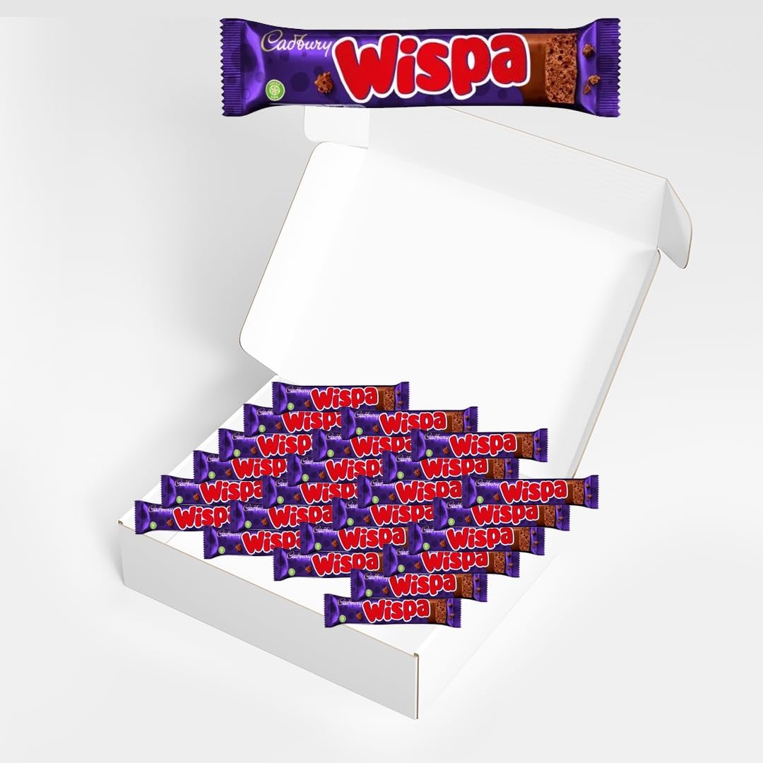 Cadbury Wispa Chocolate Full Size Bar x 24 (Half Box)-0