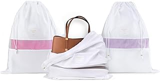 Hayden Hill Luxury Organic Cotton Dust Bags for Handbags - 3 Pack Large - Shoe Bag, Purse and Handbag Storage - Certified Carbon Neutral