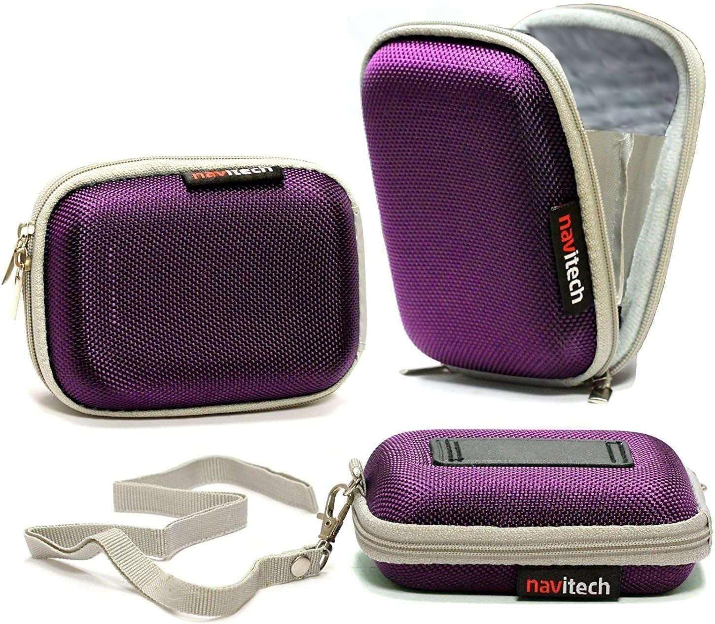 Navitech Purple Shockproof Camera Case Compatible with Saneen 4k Digital Camera-0