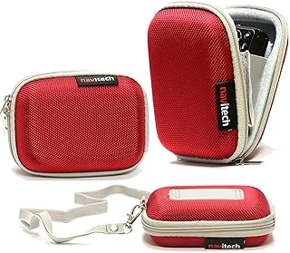 Navitech Red Shockproof Camera Case Compatible with Saneen 4k Digital Camera