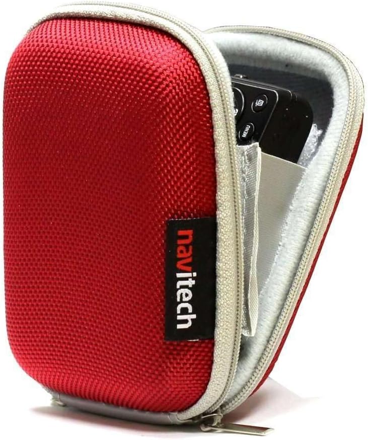 Navitech Red Shockproof Camera Case Compatible with Saneen 4k Digital Camera-1