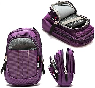 Navitech Purple Compact Camera Case Compatible with Saneen 4k Digital Camera