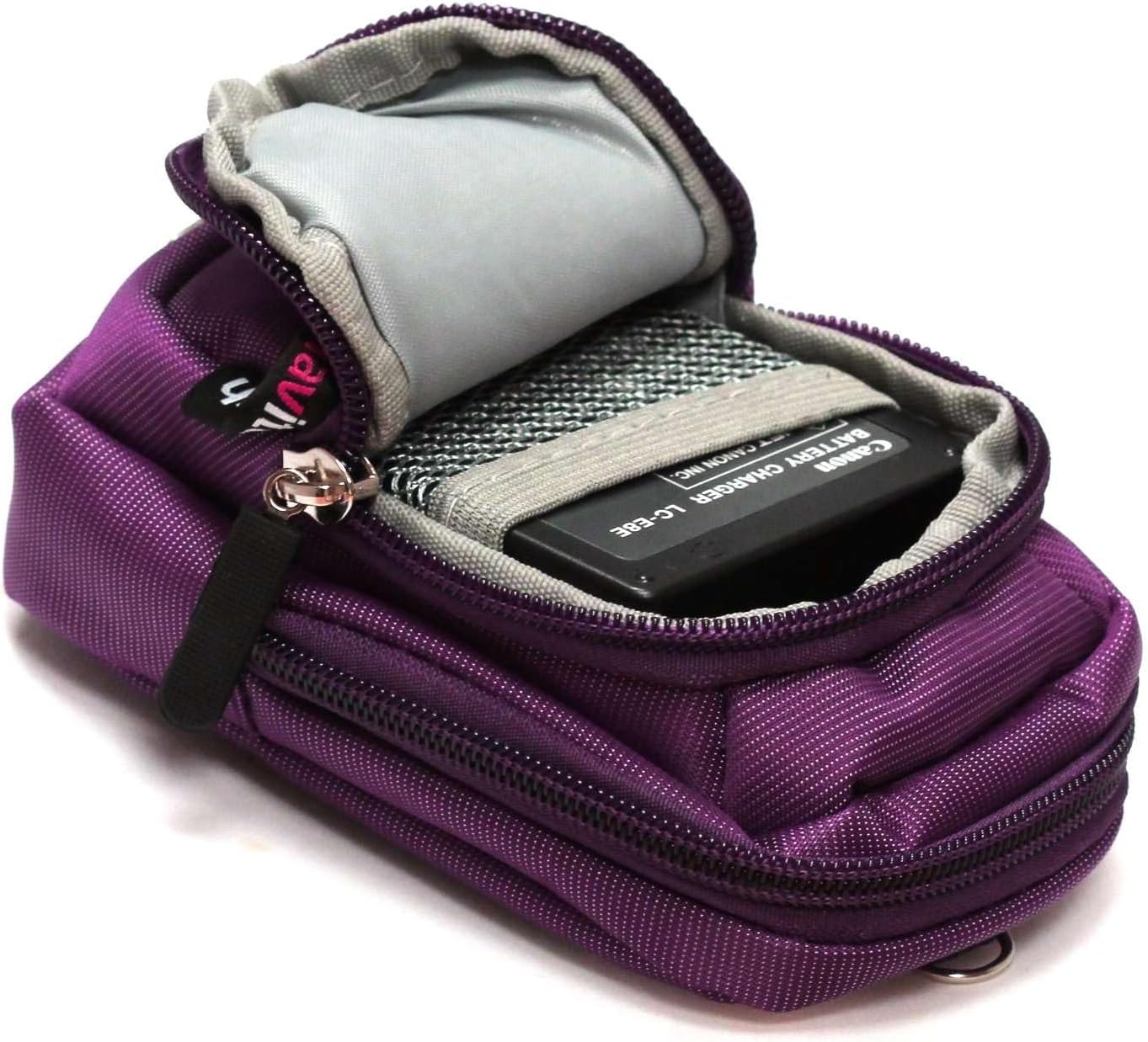 Navitech Purple Compact Camera Case Compatible with Saneen 4k Digital Camera-1