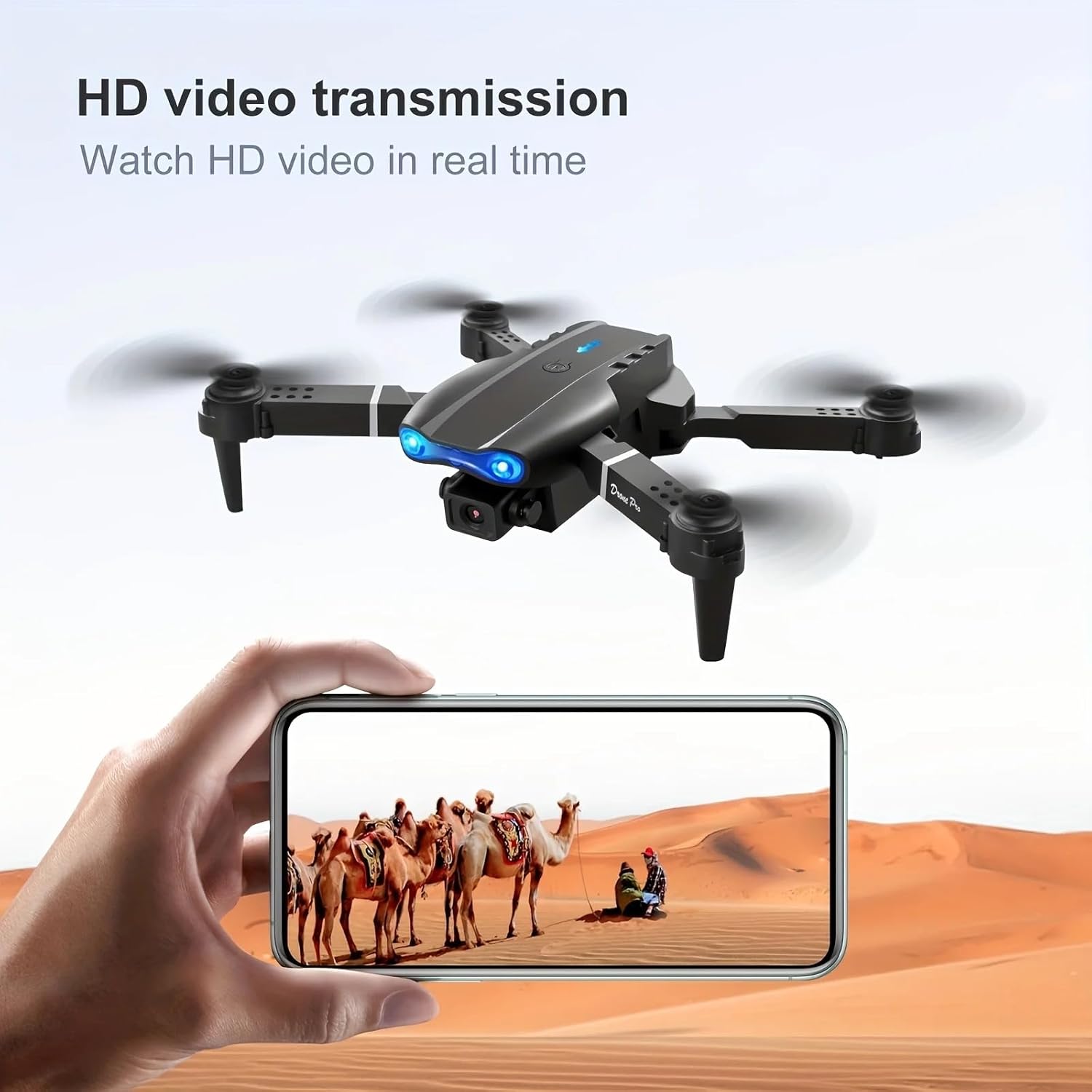 SkyRanger Drone with Camera Dual 1080P HD, 3 Batteries 60+mins Flight time, Mini Drone for Kids and Adults, Foldable drones FPV with Gravity Mode 3D Flips-2