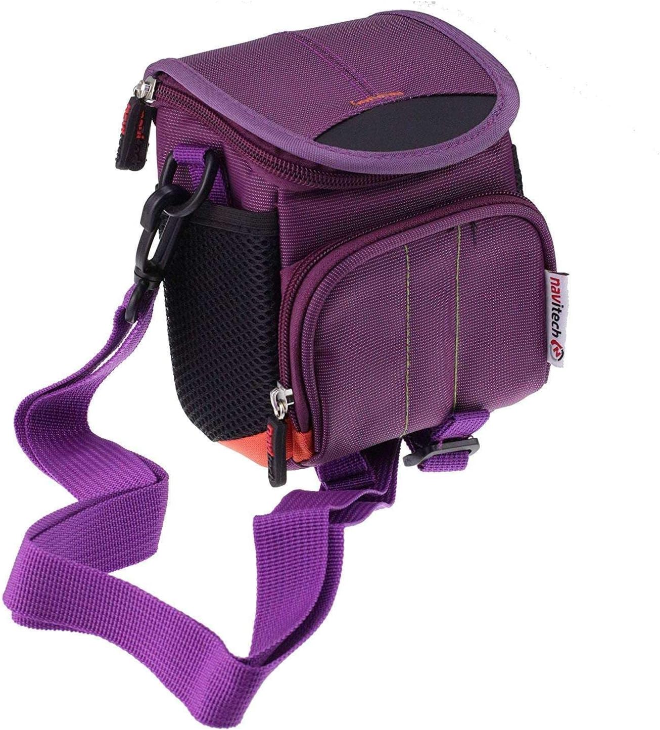 Navitech Purple Camera Shoulder Bag Compatible with SINEXE 2.7K Compact Camera-3