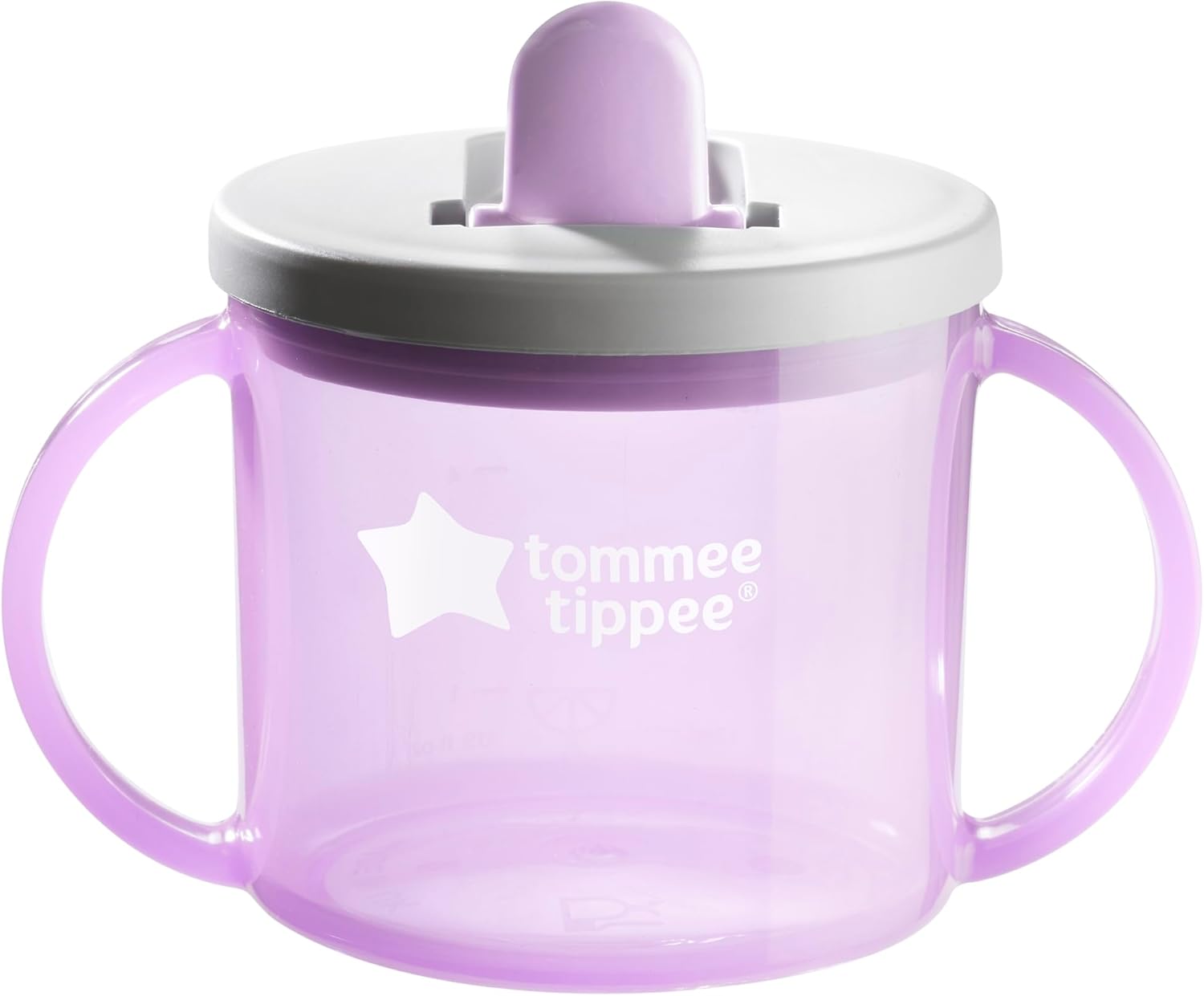 Tommee Tippee First Cup Sippy Cup for Babies with Flip-Up Free-Flow Spout and Easy Gip Handles, 4m+, 190ml, Pack of 4, 4 Colours (1x Orange, 1x Blue, 1x Purple, 1x Green)-3