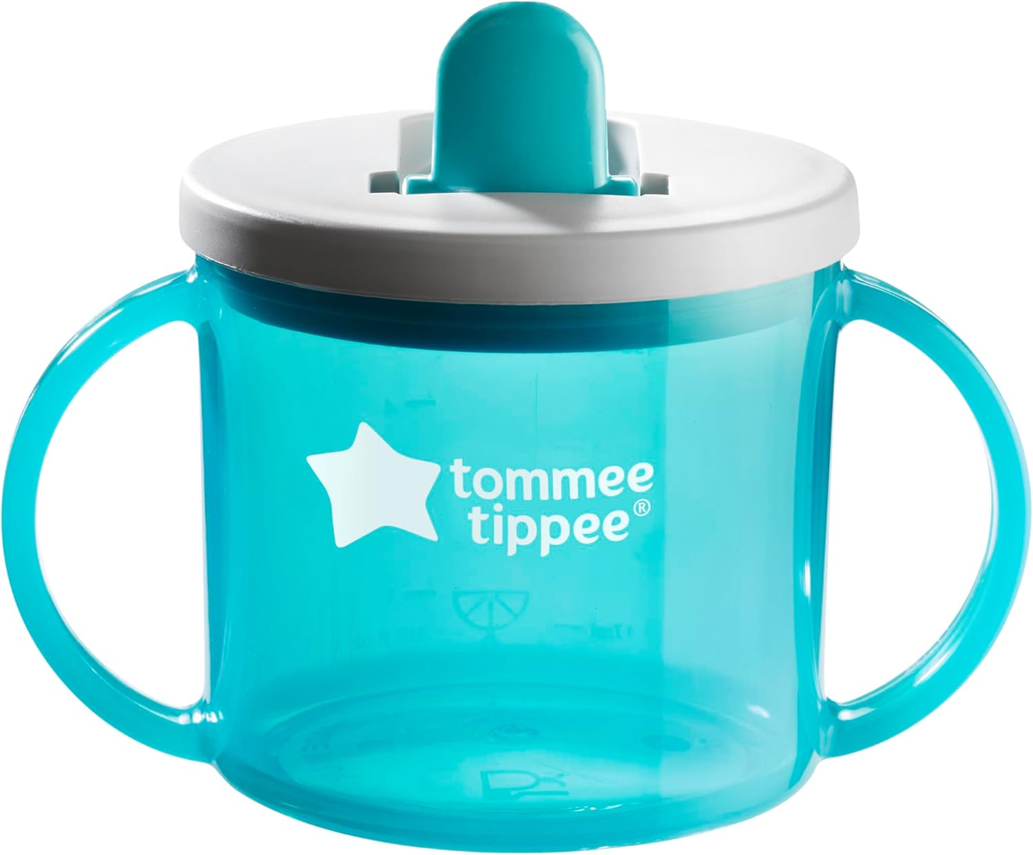 Tommee Tippee First Cup Sippy Cup for Babies with Flip-Up Free-Flow Spout and Easy Gip Handles, 4m+, 190ml, Pack of 4, 4 Colours (1x Orange, 1x Blue, 1x Purple, 1x Green)-4