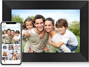 WIFI Digital Photo Frame 8 Inch,800 * 1280 IPS Touch Screen Digital Picture Frame,Auto-Rotate Smart Picture Frame,Easy Setup to Share Photos or Videos via Frameo APP