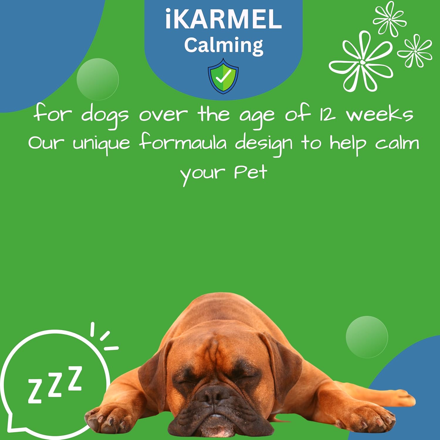 iKarmel Doggy Dailies | Dog Calming Products | Anxiety Support | Anti Stress & Nervous Treats | 270 Dogs Chew Supplements | Calm in 4-6 Weeks-1