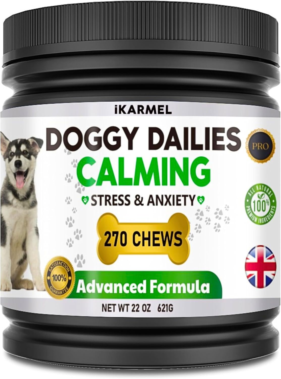 iKarmel Doggy Dailies | Dog Calming Products | Anxiety Support | Anti Stress & Nervous Treats | 270 Dogs Chew Supplements | Calm in 4-6 Weeks-6