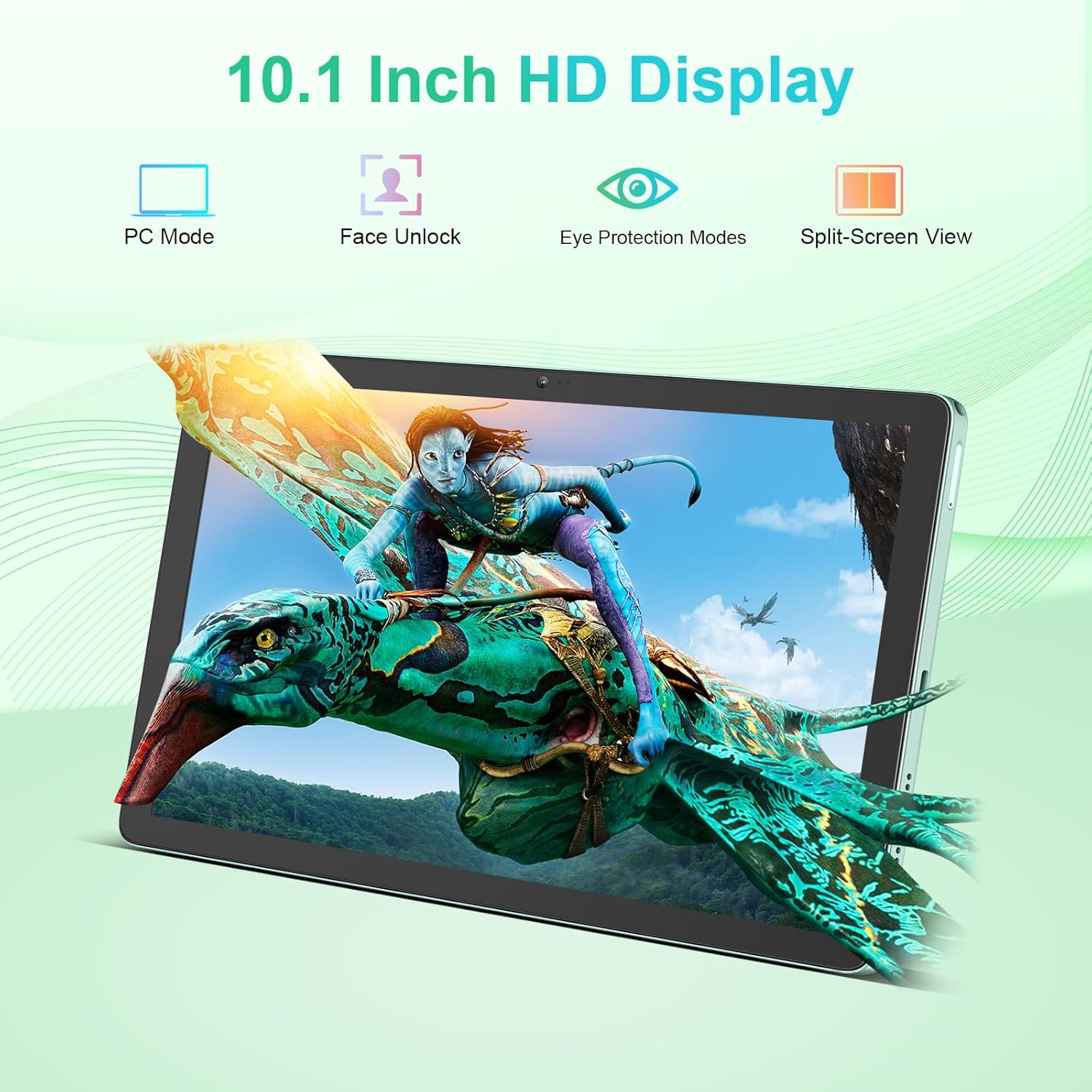 Blackview Android 13 Tablet Tab80 10.1 Inch Tablet, 16GB RAM 128GB ROM TF 2TB,Tablets With Sim Card Slot Support 4G Let And 5G Wifi, 7680MAH, 13MP,Gps,Tablet With Pen And Keypads 2-Year Warranty-Blue-3