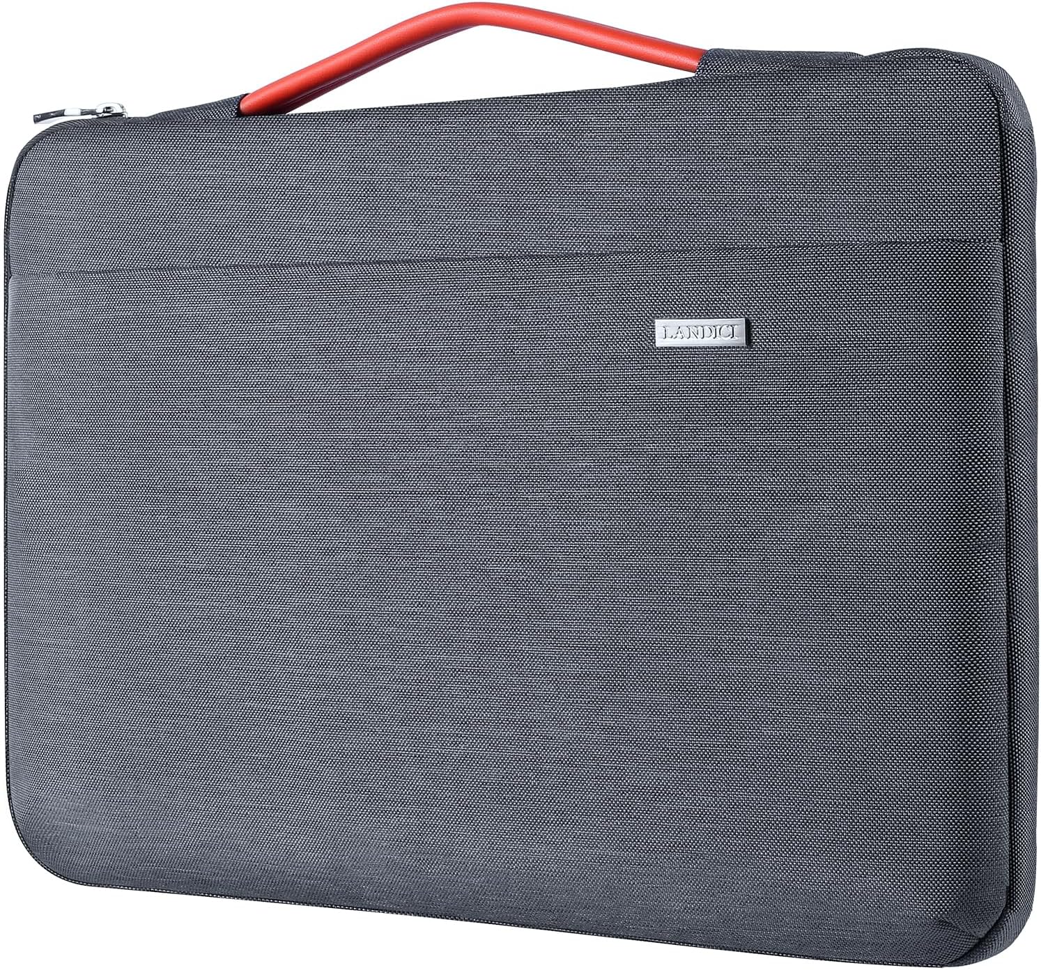 Landici Laptop Case Sleeve 14 15 Inch with Handle, 360°Protective Waterproof Computer Cover Bag Compatible with MacBook Air M2 15, MacBook Pro 14/15, 13.5 Surface Laptop 4/5, Chromebook 14, Grey-0