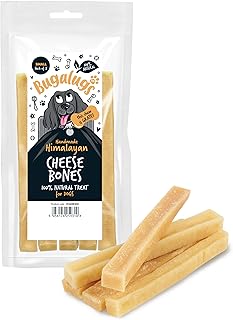 Bugalugs Himalayan Yak Chews for dogs are 100% natural dog treats & puppy treats - Dog dental sticks yak chew are a long lasting healthy dental sticks dogs for Plaque Off & Tartar