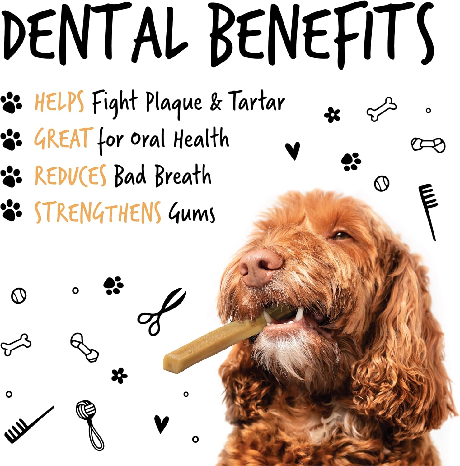 Bugalugs Himalayan Yak Chews for dogs are 100% natural dog treats & puppy treats - Dog dental sticks yak chew are a long lasting healthy dental sticks dogs for Plaque Off & Tartar-2