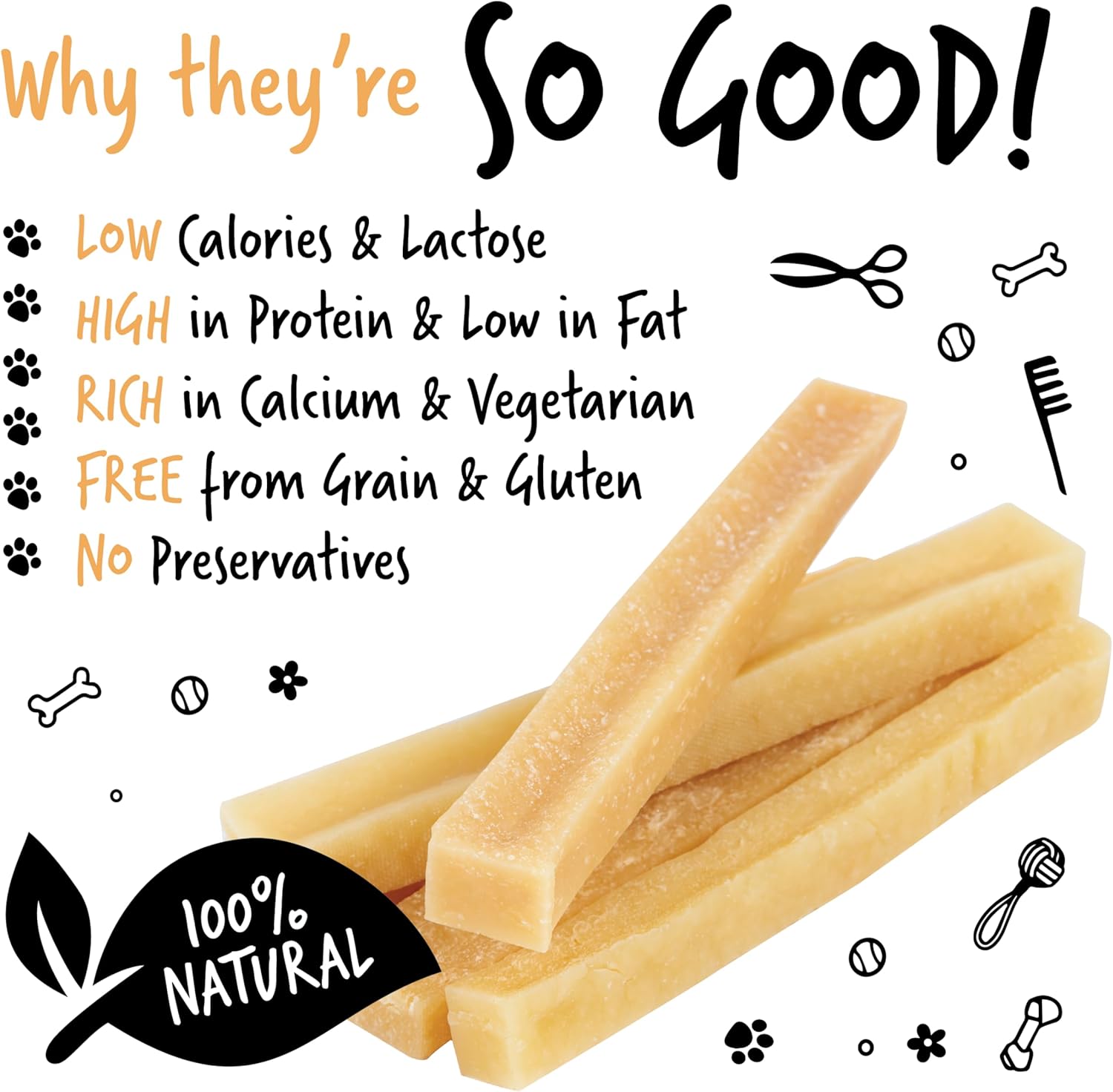 Bugalugs Himalayan Yak Chews for dogs are 100% natural dog treats & puppy treats - Dog dental sticks yak chew are a long lasting healthy dental sticks dogs for Plaque Off & Tartar-3