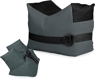 Feyachi Outdoor Shooting Rest Bags Rest Front & Rear Support SandBag Stand Holders Target Sports Shooting Bench for Gun Rifle Shooting Hunting